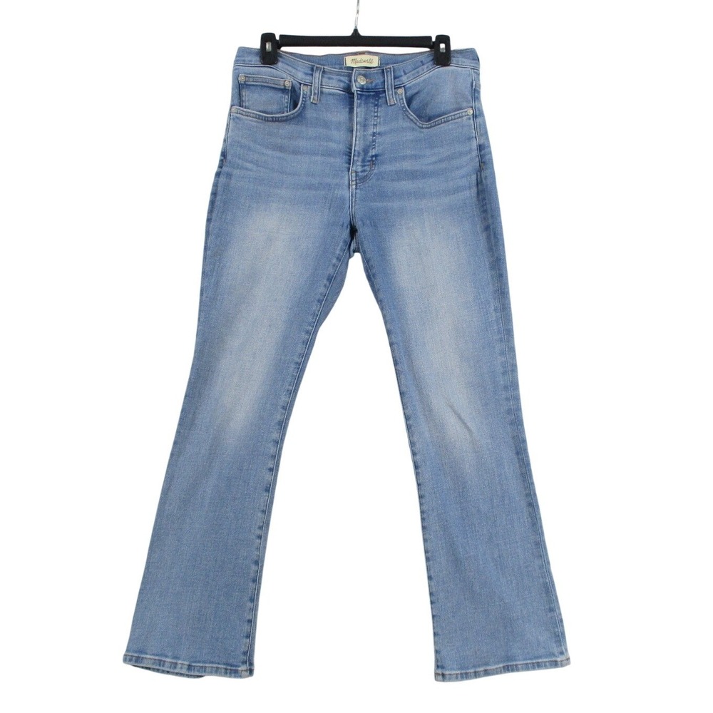 Madewell High-Rise Slim Demi-Boot Jeans‎ Light Wash Denim Size 27